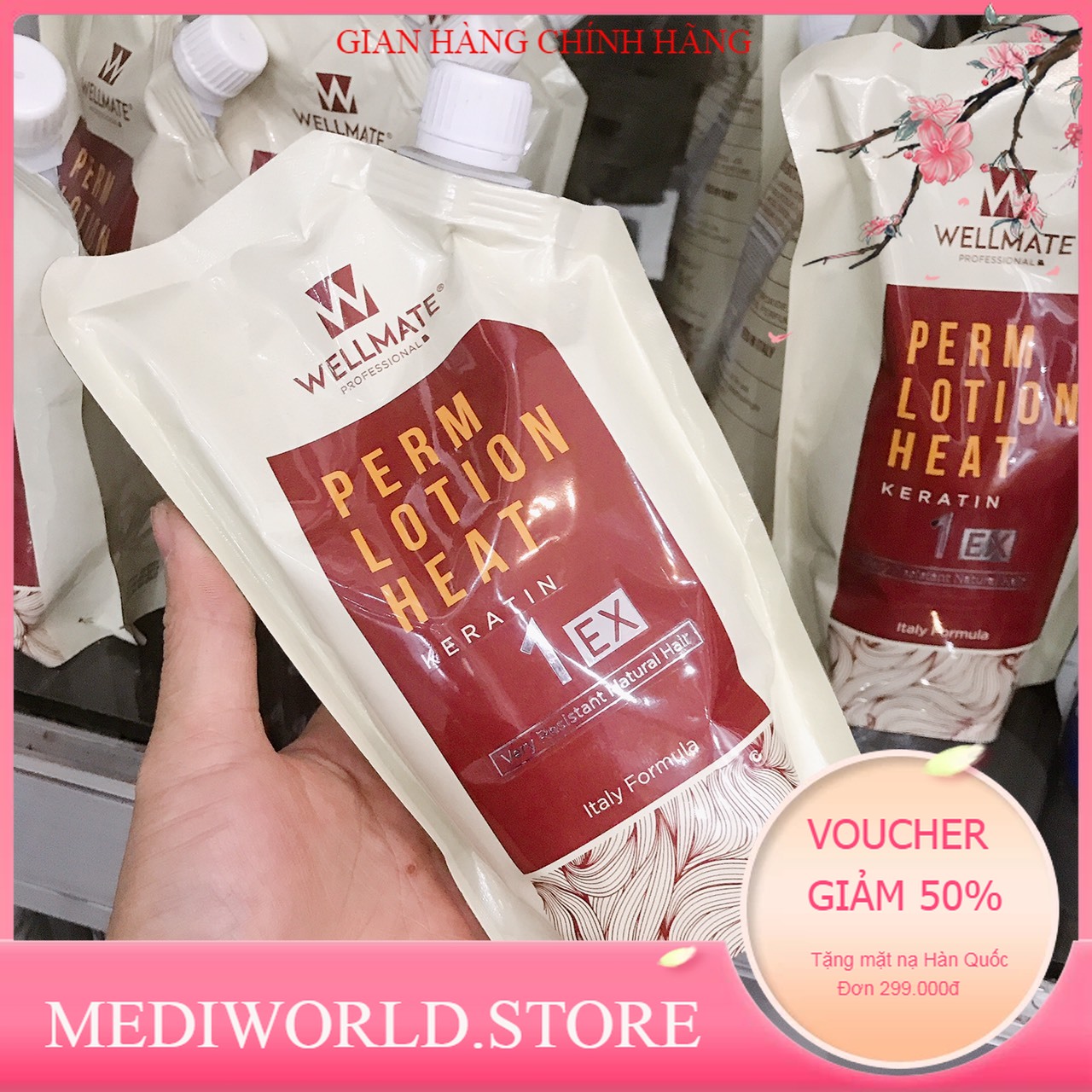 Thuốc uốn nóng keratin wellmate