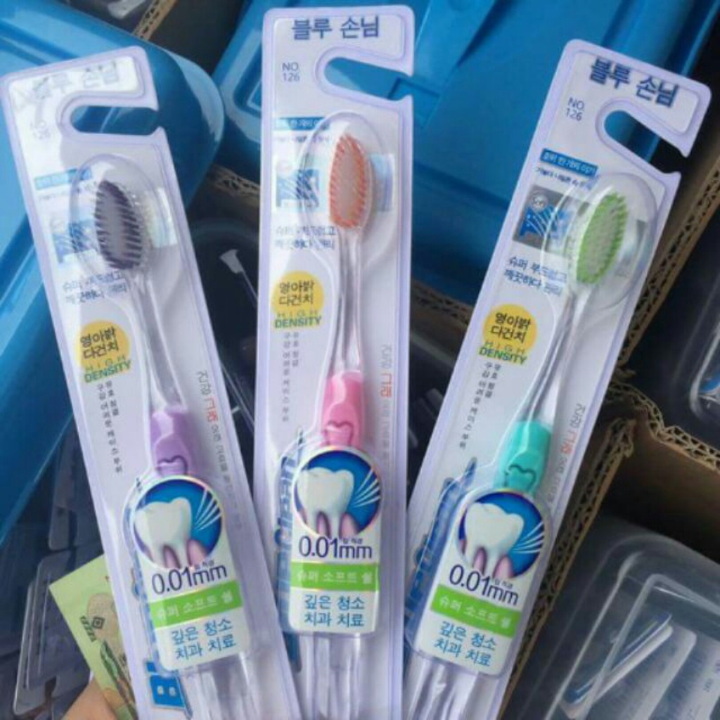 Combo 10 Bàn Chải Đánh Răng Hàn Quốc NO126 (Giao Mầu Ngẫu Nhiên)