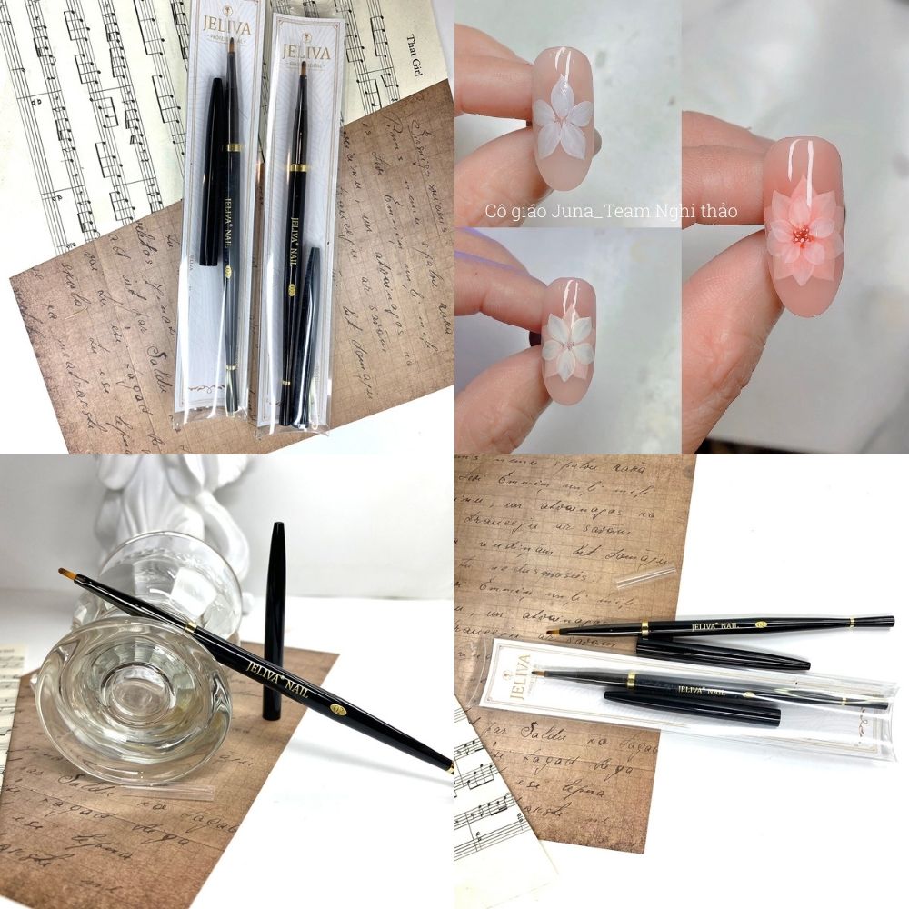 Cọ vẽ hoa cúc nail Jeliva 02