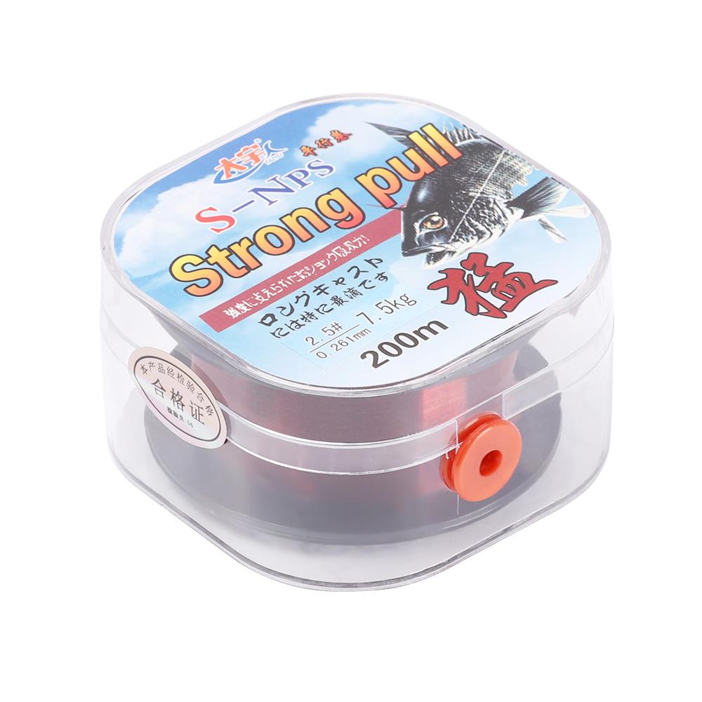 1pc 200M Dây Nylon Mạnh Mẽ Dây Fluorocarbon Lớp Phủ Dây Vô Hình Angling Polyester Bait Fishing Dòng Đàn Hồi Chủ Đề Spool Fluoro Carbon