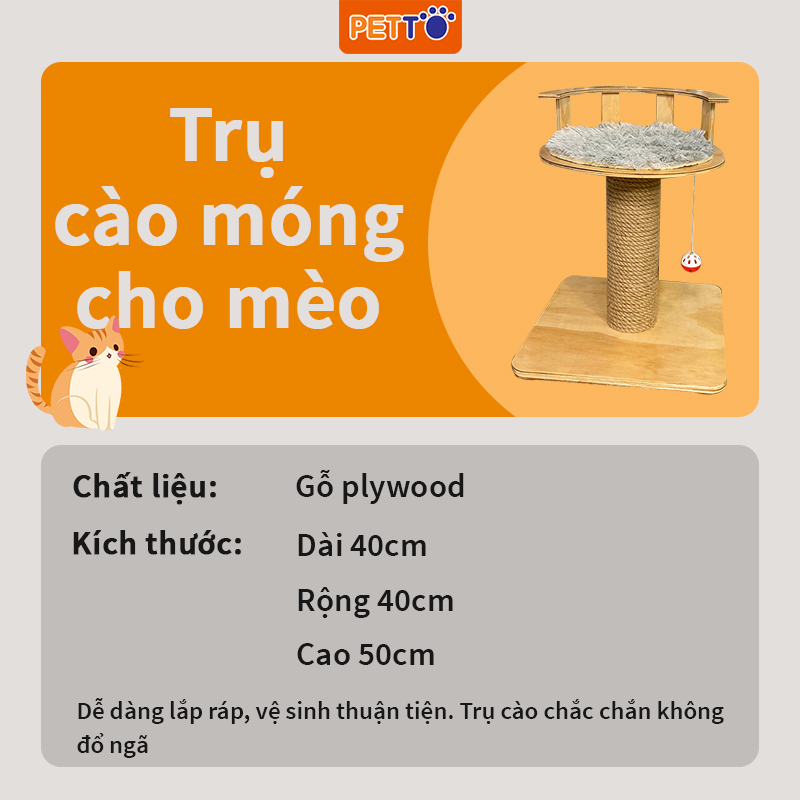Trụ Cào Móng Cho Mèo Đơn GIản CT023