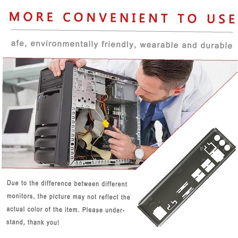 I/O Shield Back Plate for B250C B75 12USB B75 8USB Mining Motherboard IO Baffle Chassis Bracket
