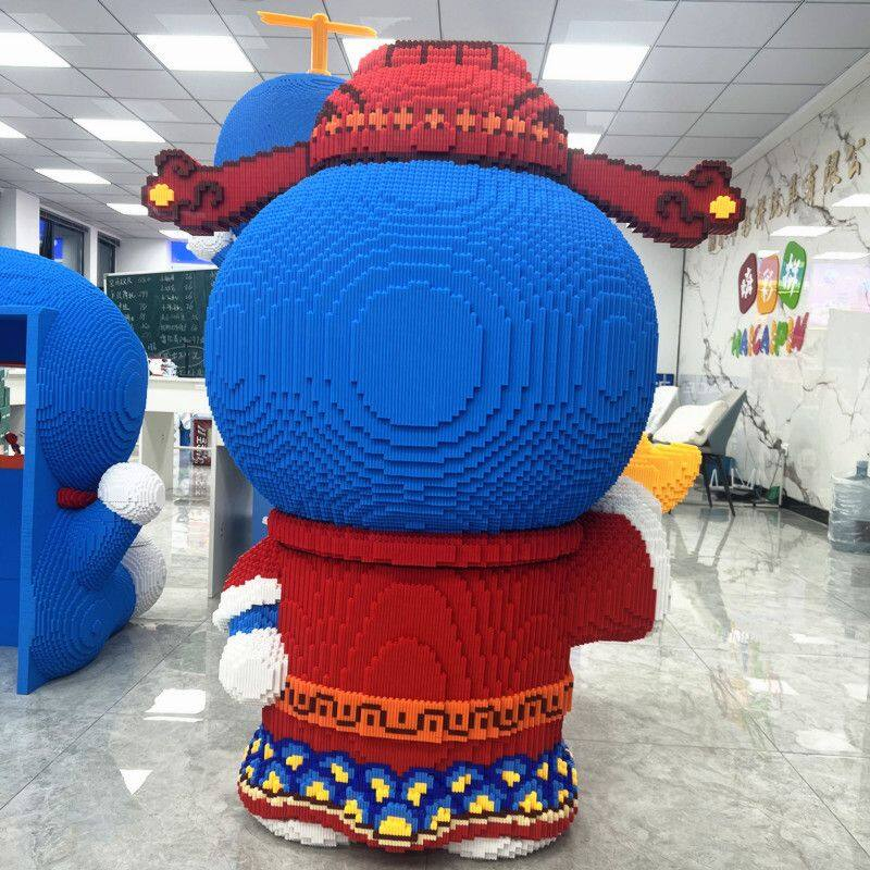 Mô hình lắp ghép 3D thần tài, Doraemon thần tài