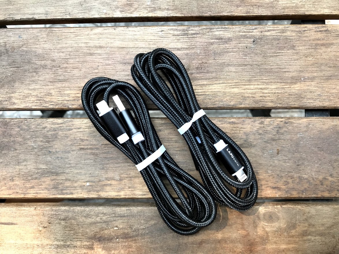 Dây cáp sạc iphone lightning 1,5m bọc dù cực bền, bảo hành 1 tháng