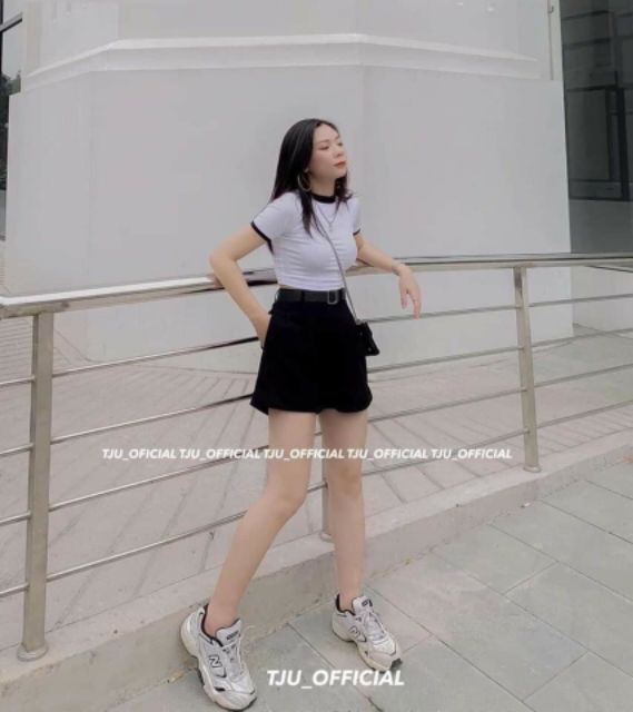 Quần short nữ, quần sooc nữ gập gấu siêu sang
