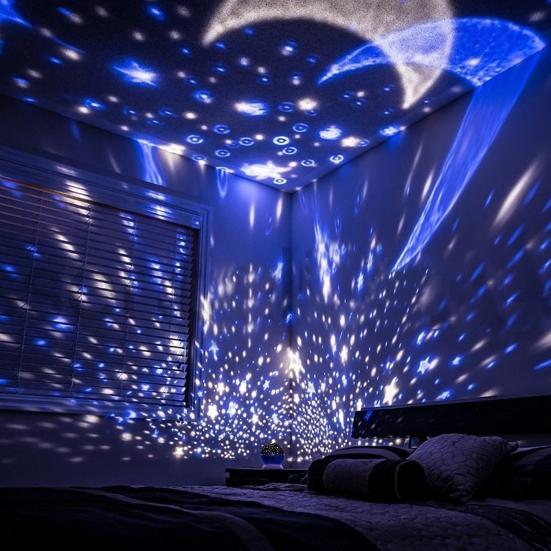 Vivalux hàng có sẵn đèn led xoay máy chiếu vũ trụ đầy màu sắc giấc mơ lãng - ảnh sản phẩm 3