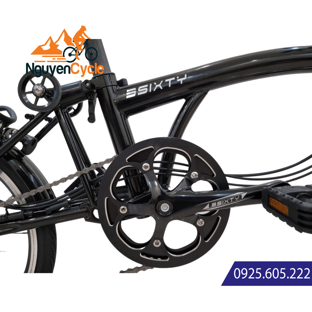 Xe đạp gấp 3Sixty bản pha màu