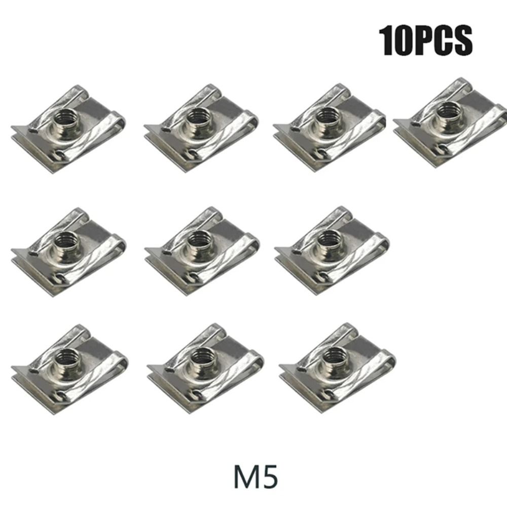 Spring Threaded Clips 10pcs New M6 M5 M4 M8 U Type Clips with Thread Stainless Steel Reed ...