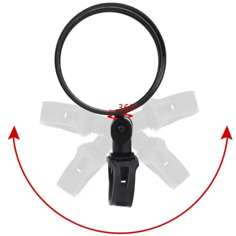 2 cái xe đạp đa năng Gương tay lái gương chiếu hậu cho Xe đạp xe máy 360 có thể điều chỉnh xoay cho xe đạp Lái Xe Đạp gương