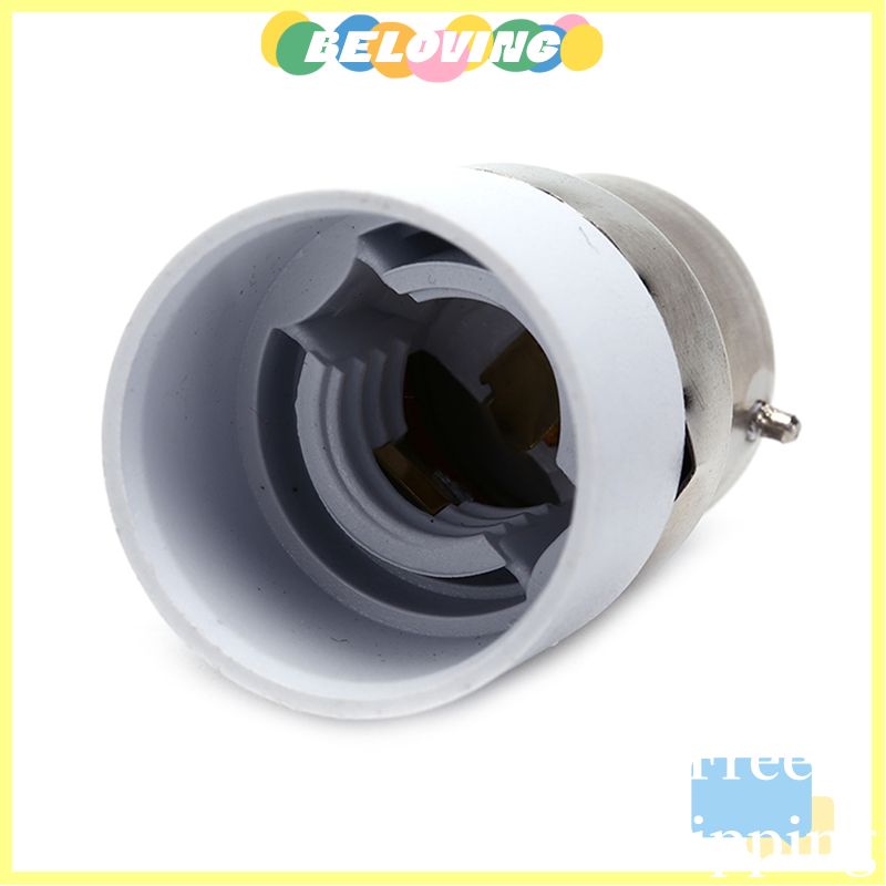 Beloving Flash Sale B22 to E14 Light Bulb Lamp Socket Base Extender Converter Adapter Holder