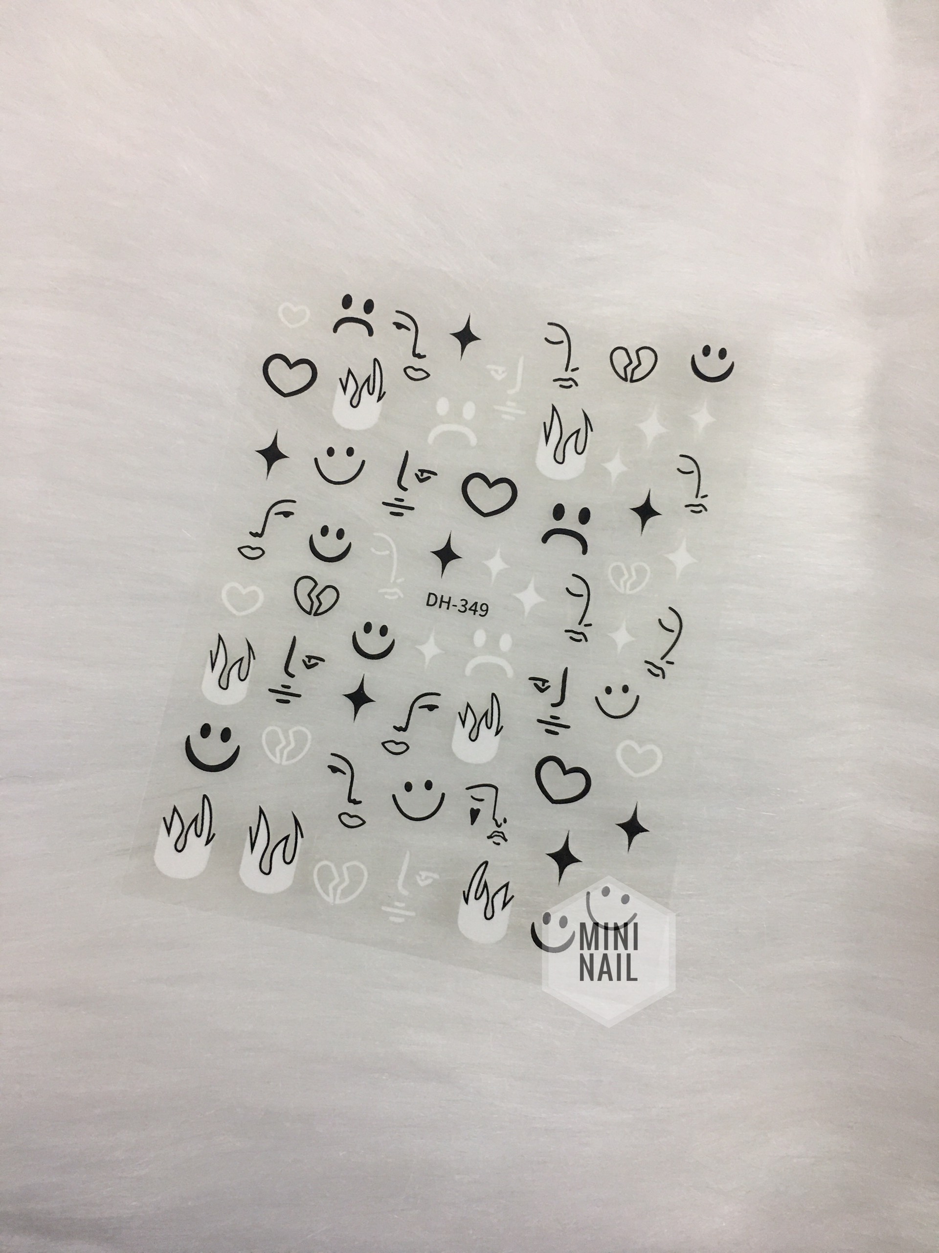 Sticker nail dán móng tay hình ngọn lửa, miếng dán móng tay hình ngọn lửa