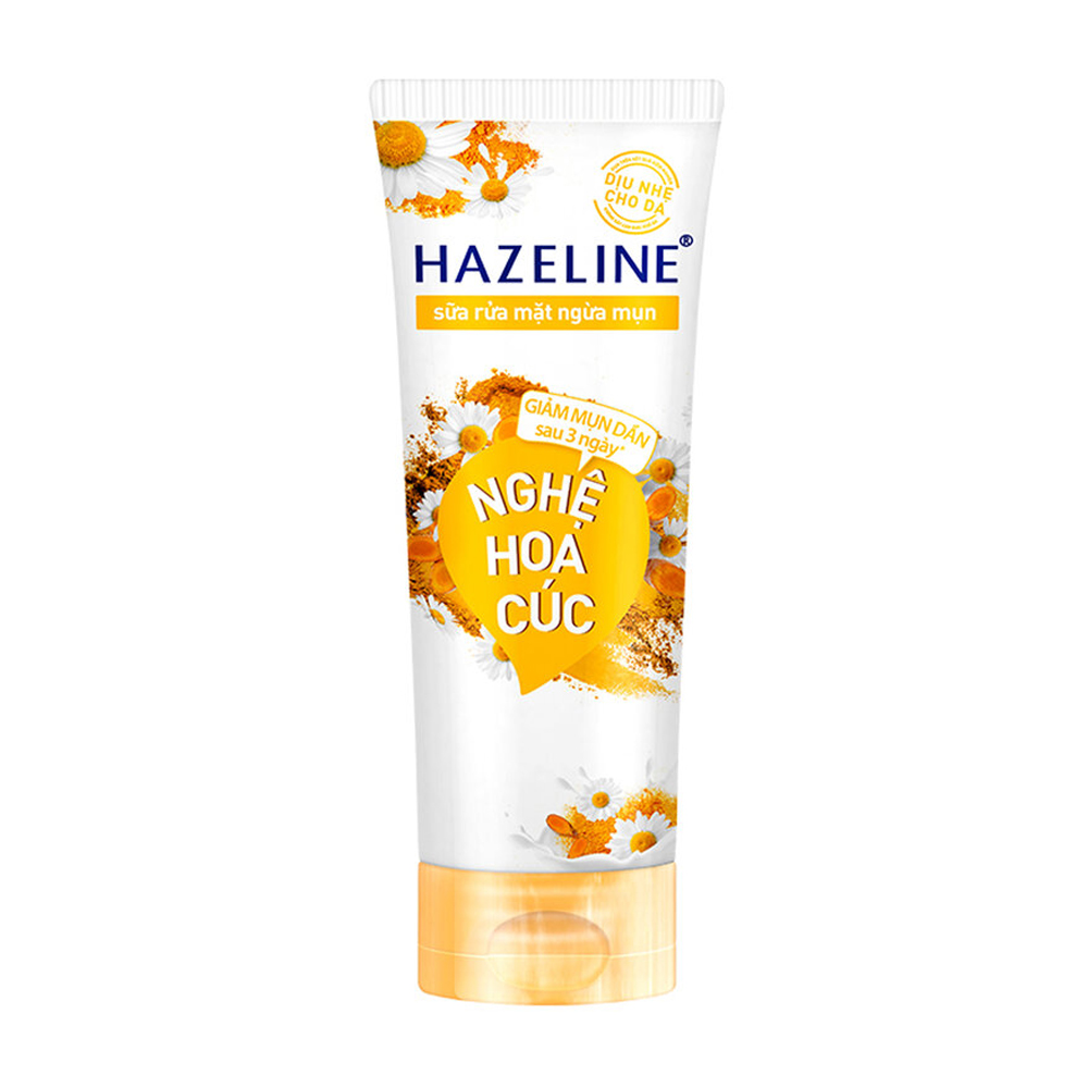 Sữa Rửa Mặt Hazeline Nghệ Hoa Cúc Chai 100G