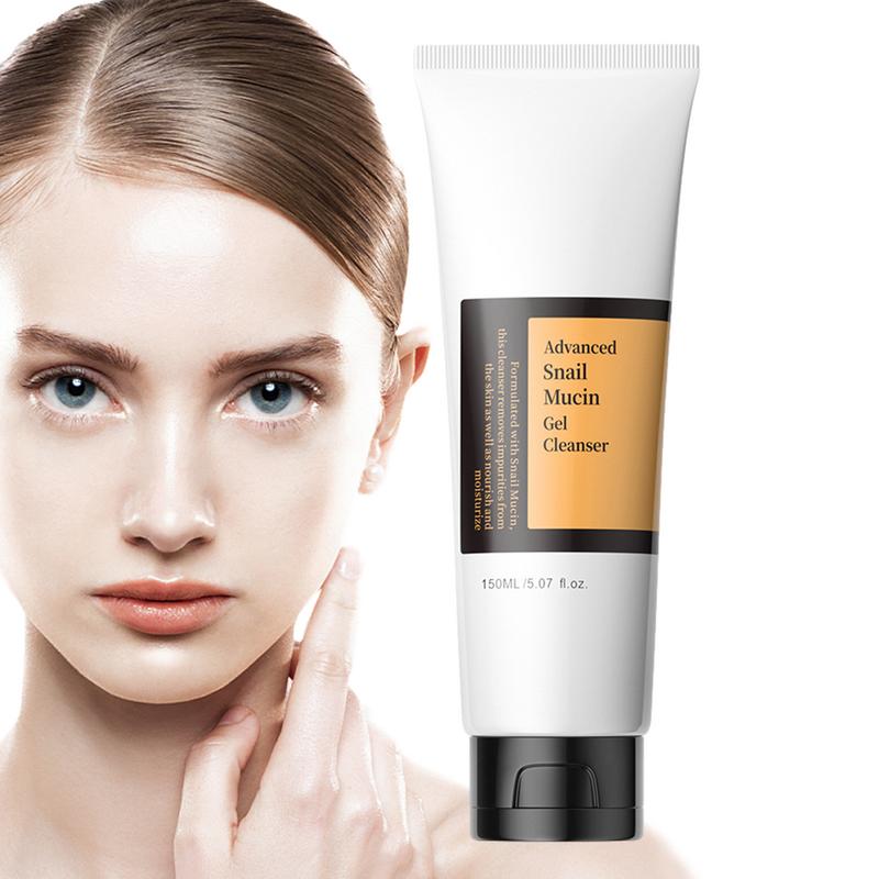 150ml Snail Facial Cleanser Snail Mucin Face Wash Brightening Gel Cleanser Moisturizing Oil Free Face Cleanser Gel face cleaner. 