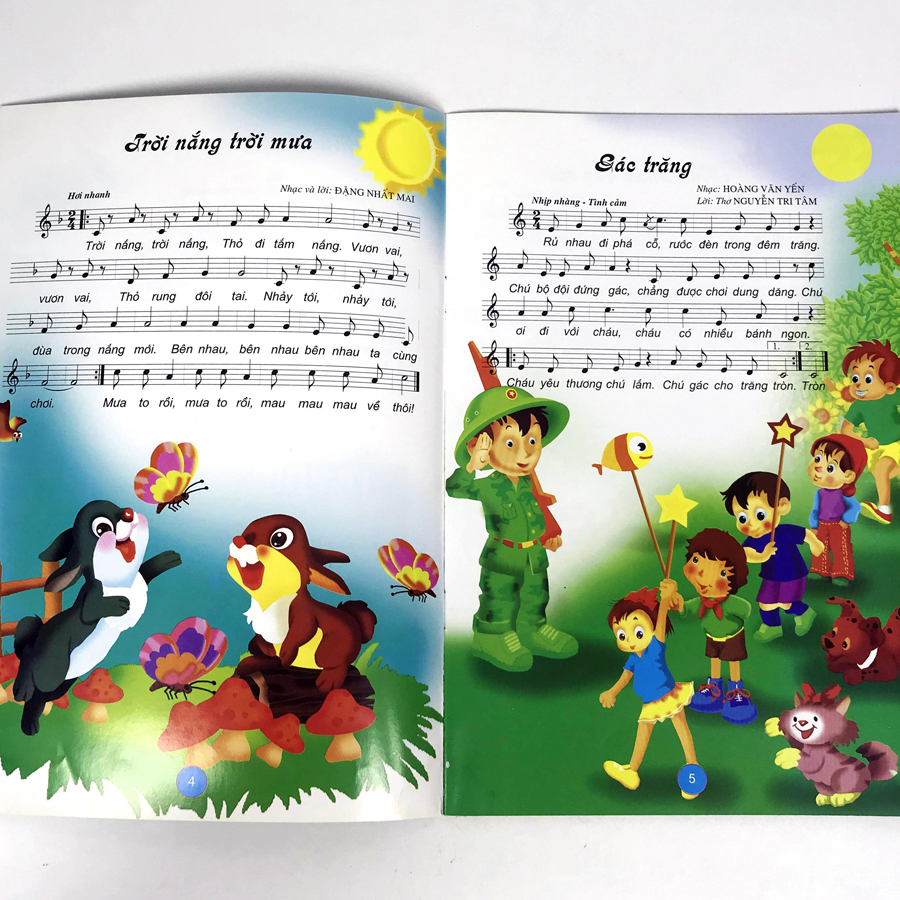 Sách Bài hát dành cho trẻ mầm non (Chủ đề: bản thân - Tập 2, bé chơi bé hát - Tập 2, thiên nhiên đất nước - Tập 2) - Lẻ tùy chọn