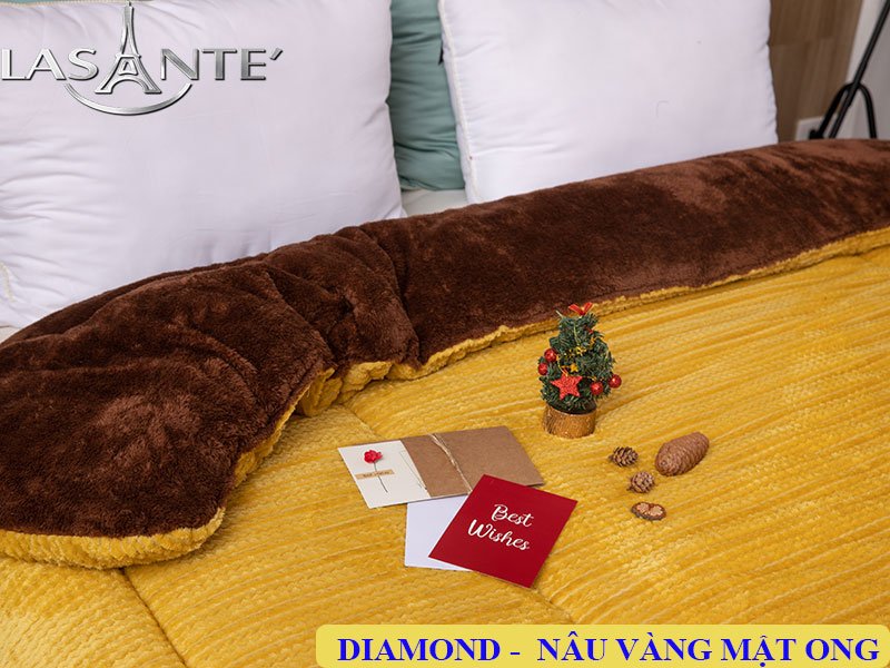 Chăn lông cừu Lasante mã hàng Diamond bảo hành chính hãng 24 tháng