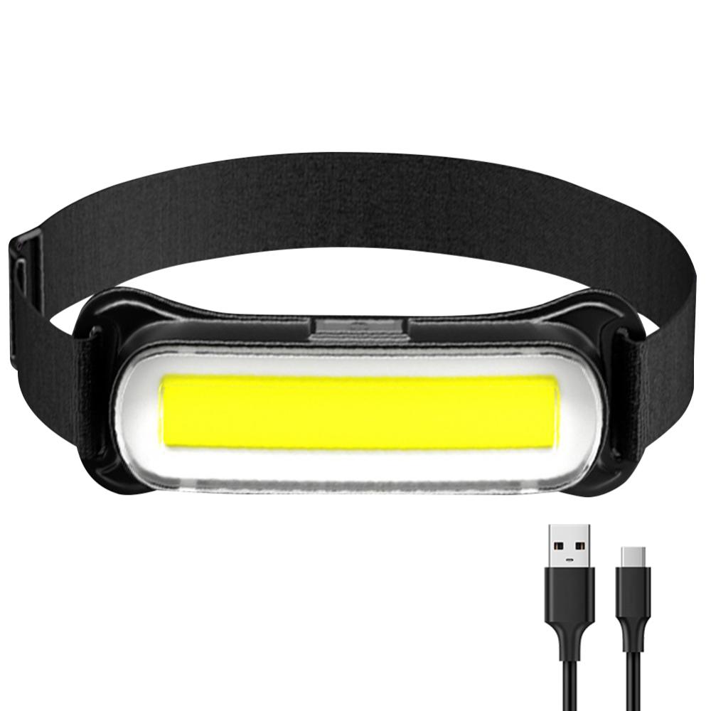 Homempire Rechargeable LED Headlamp 3 Modes Headlight Waterproof Head Light Adjustable Headband for Outdoor Camping Fishing Hiking
