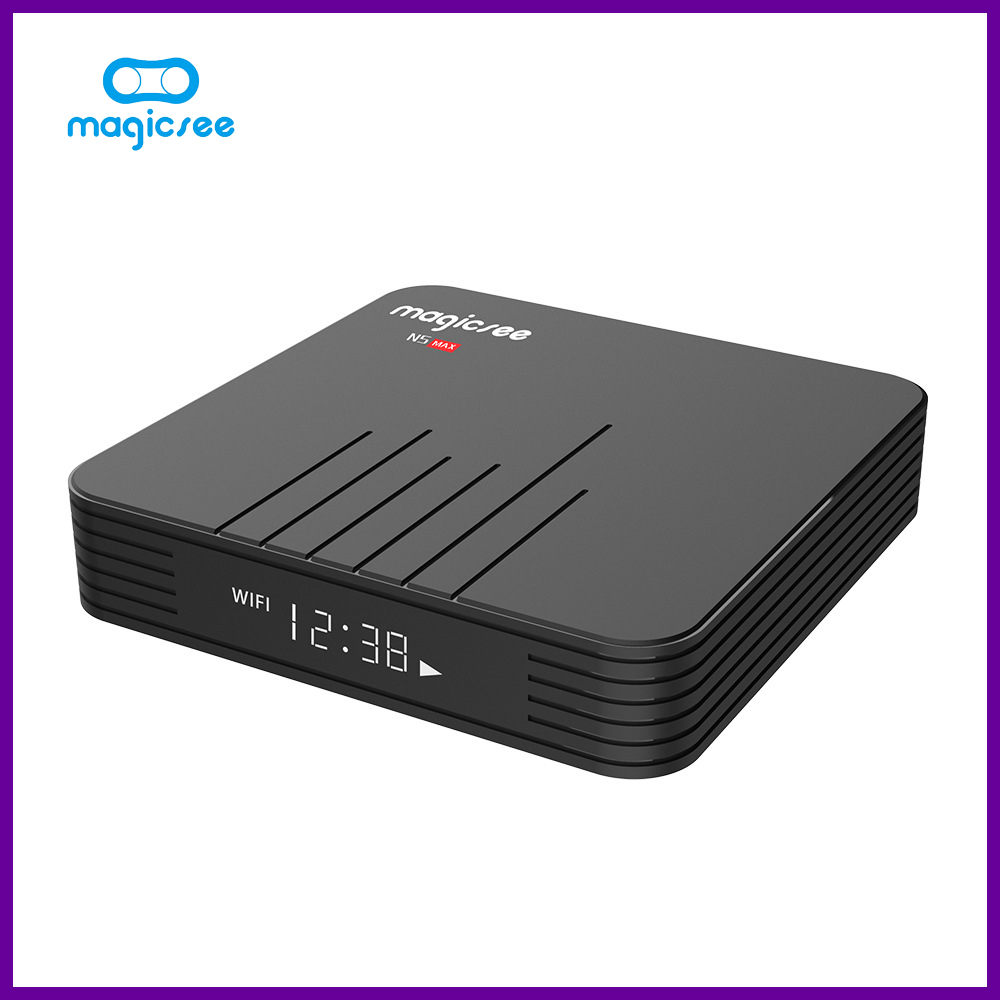 Android Tivi Box Magicsee N5 Max - Ram 4GB, Rom 32GB, Android 9.0 - Có Bản Rom ATV