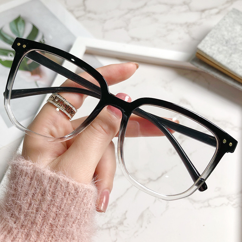 GMKUKU Chống ánh sáng xanh Bảo vệ bức xạ UV400 kính cho nam kính cho phụ nữ Mắt Kính Gọng Vuông Chữ V Thời Trang