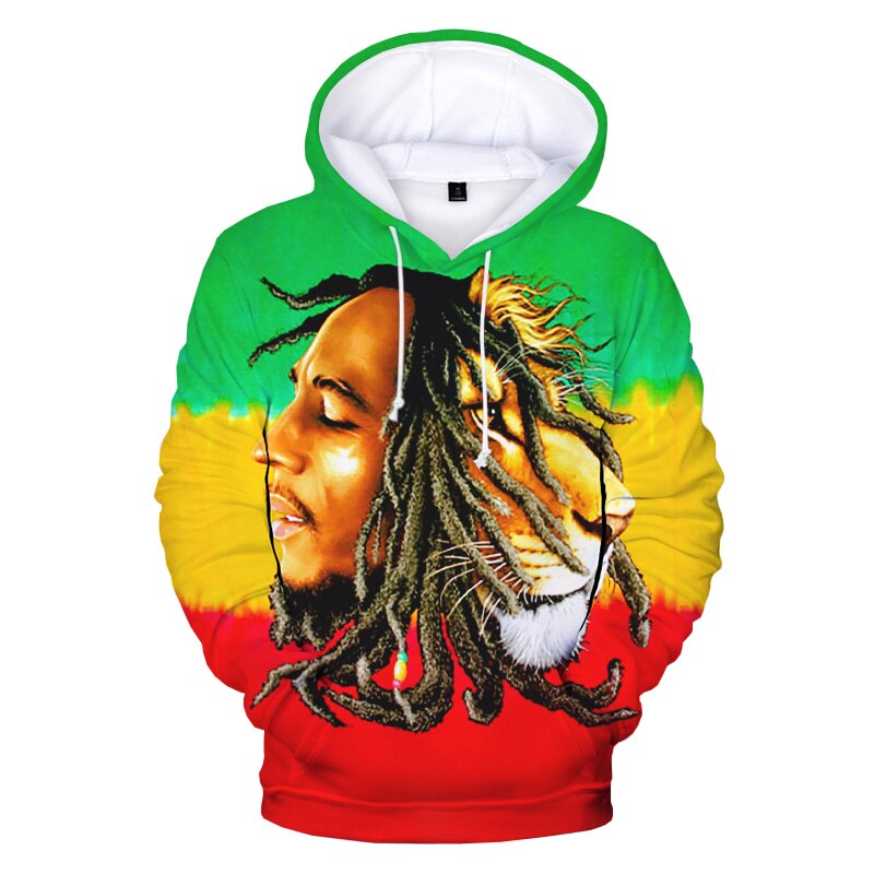 Bob Marley 3D Prited Hoodies 