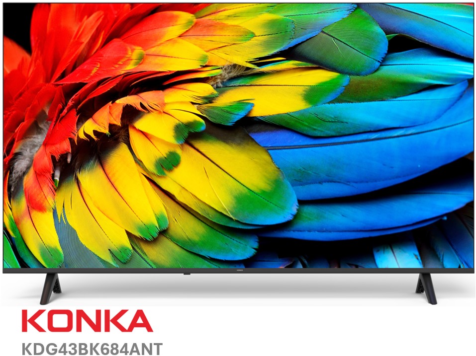 KONKA KDG43BK684ANT FHD LED GOOGLE TV | Lazada Singapore