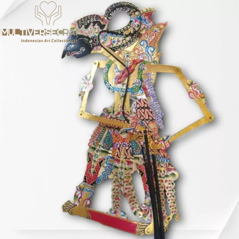 Wayang Alusan Kulit Sapi Asli Wibisana Gapit Bambu Kualitas Standar ...