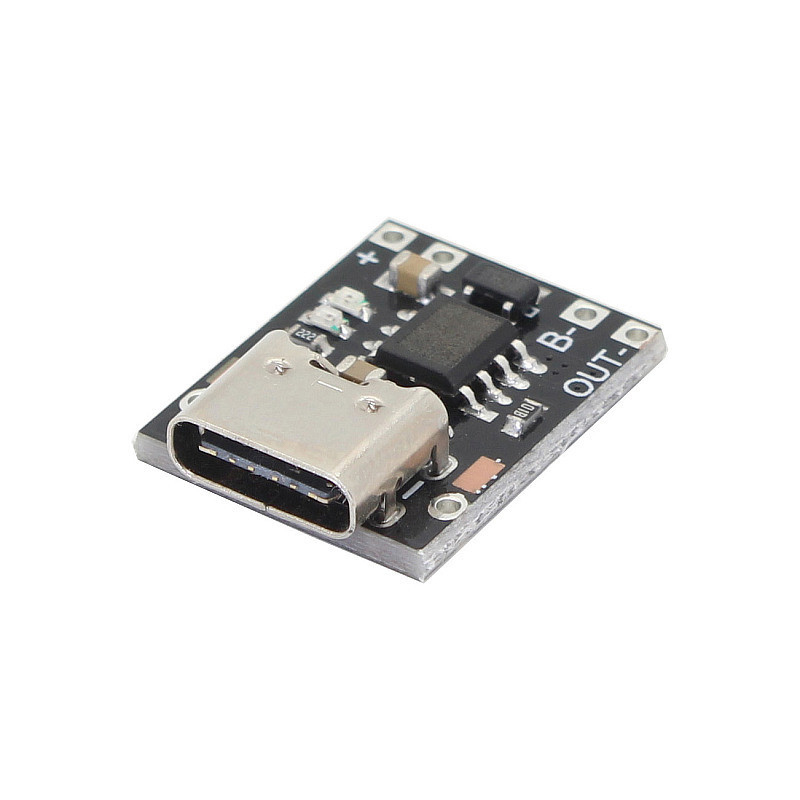 Ultra-Small Lithium Battery Charging Board 1A 3.7V4.2V Charger Module Type-C With Protection Board. 