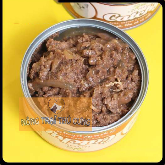 Pate Cho Mèo 5Plus Catchy Lon 160g - Nhiều Vị - [Nông Trại Thú Cưng]