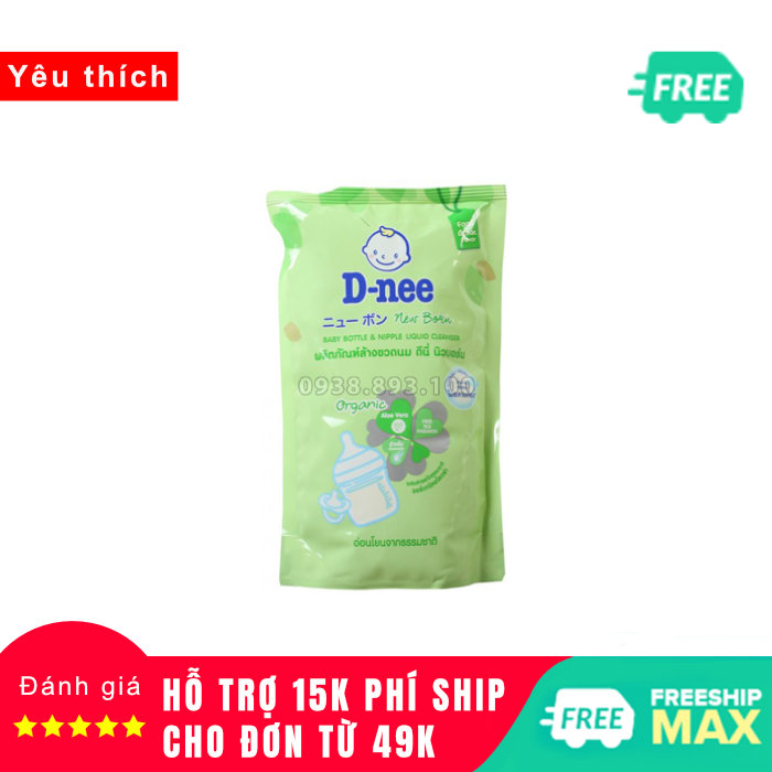 Dung Dịch Nước Rửa Bình Sữa Dnee Túi - 550ml Thái Lan