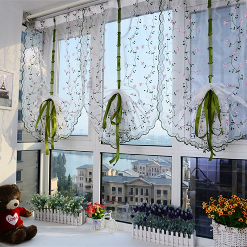 1%20Pcs%20Window%20Kitchen%20Bathroom%20Lifting%20Roll%20Up%20Rome%20Curtain%20Screen%20Embroidered%20MENGYU%20-%20Image%208