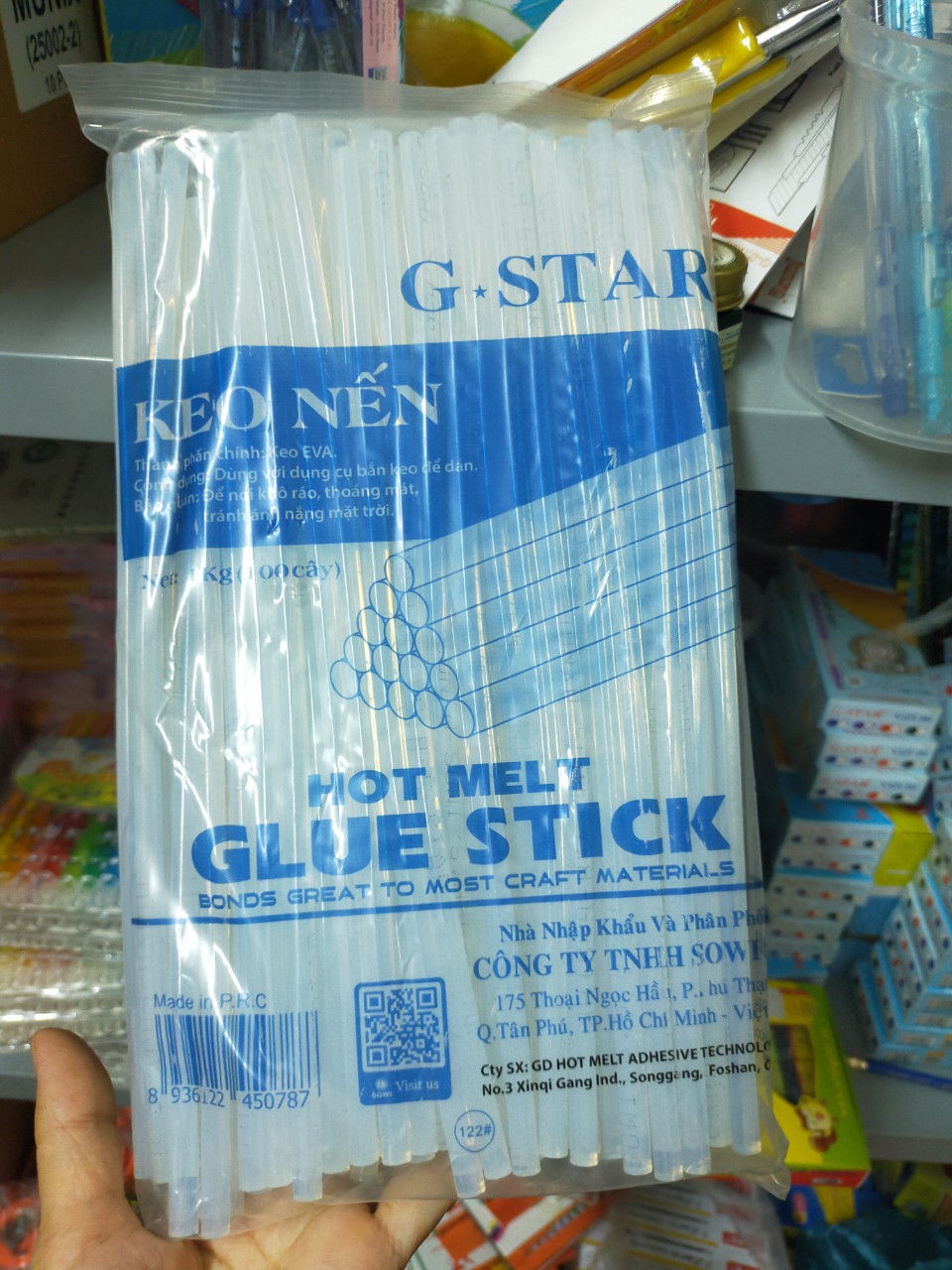 Combo 10 cây keo nến hiệu  Gstar thân trong