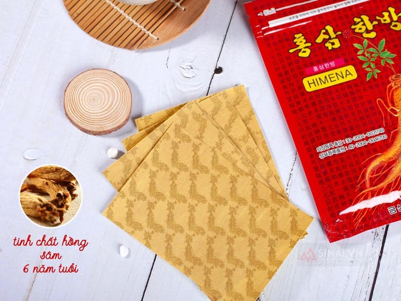 Cao Dán Sâm Đỏ HIMENA Hàn Quốc 20m/túii