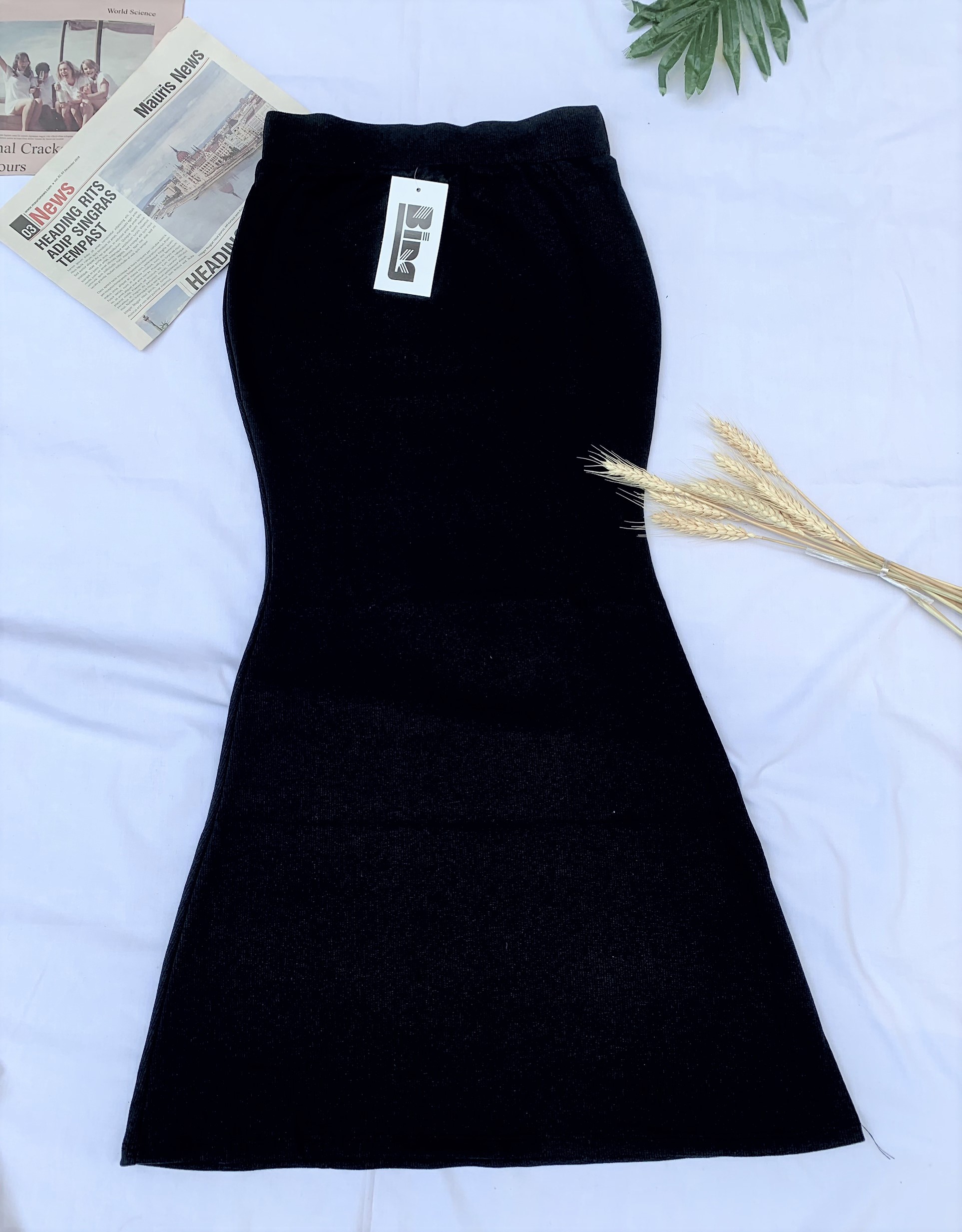Set croptop Lonely - chân váy đuôi cá len tăm cao cấp (freeship)
