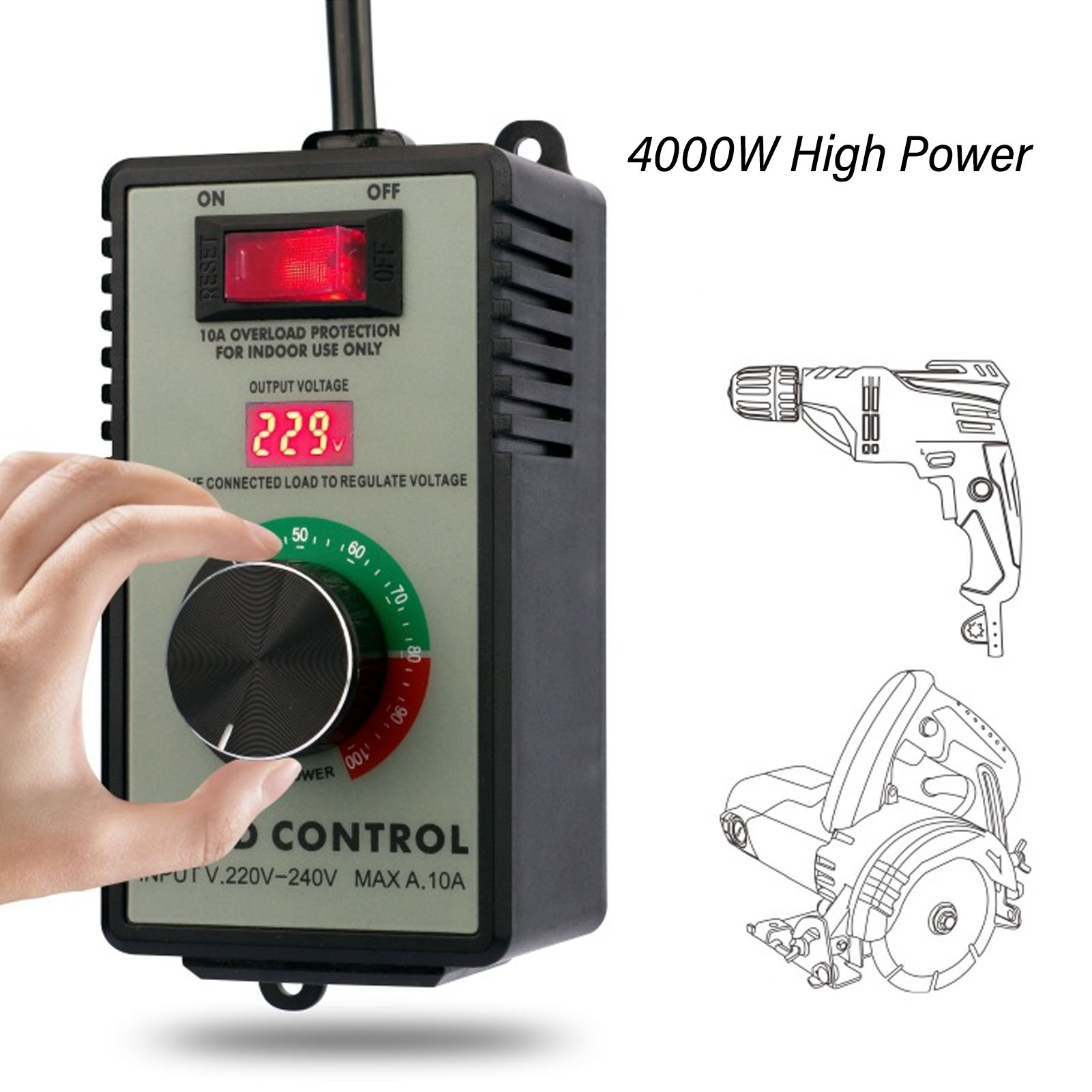 Ac 220-240v Electromagnetic Motor Adjustable Speed Controller