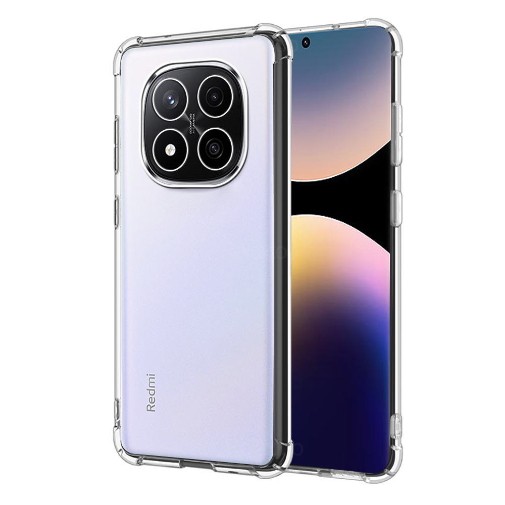 Relaxtoo For Xiaomi Redmi Note 14 Pro 4G 5G / Note 14 Pro Plus 5G Transparent Silicone Back Cover Airbag Anti Fall For Note14 Pro Note 14Pro Note14Pro Note 14 Pro+ Note14 Pro+ 14ProPlus 14Pro+ TPU Soft Case All-Inclusive Protection Shell Drop Resistant. 