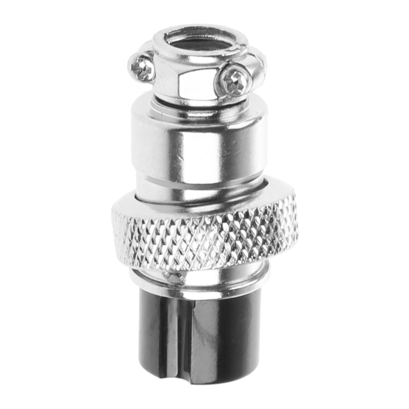 【New arrival 】 GX16 Aviation Plug Socket 5 Pin 16mm Female Wire Panel Circular Connector Copper Alloy Inline Cable Jointer