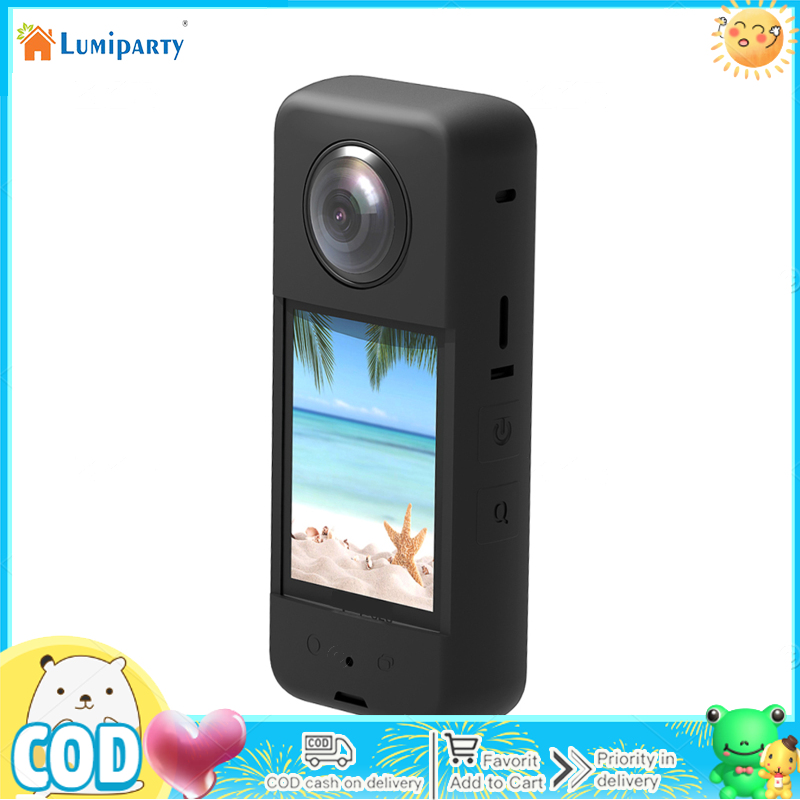 Silicone Case Compatible For Insta360 X3 Lens Protective Cover Panoramic Camera Body Shockproof Case