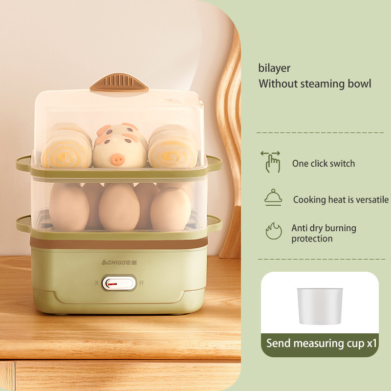 XIAOMIJIA Egg boiled egg steamer, Multifunctional automatic power off, home small mini dormitory egg breakfast machine wholesale