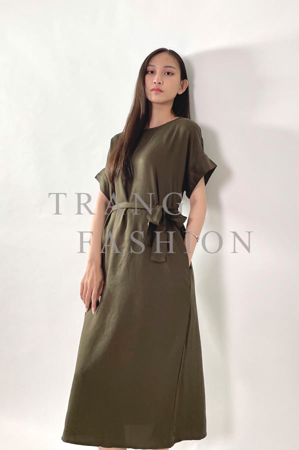 [ Flash sale ] Hàng VNXK ĐẦM TAY NGẮN CỘT DÂY 2M