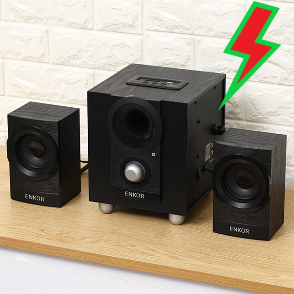 E700 Loa vi tính Bluetooth Enkor Đen - 2.1