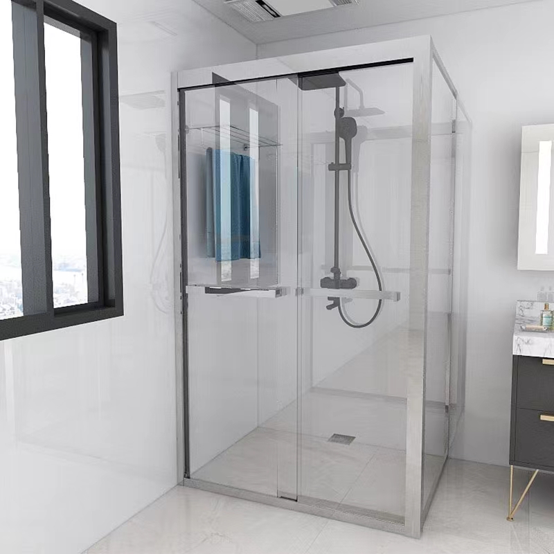 Shower room partition bathroom dry-wet separation L-shaped bathroom ...