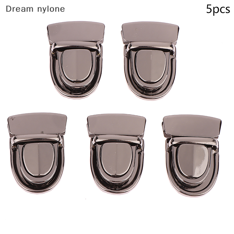 Dream nylone 5pcs kim loại ổ khóa túi Clasp bắt khóa cho túi xách vai túi ví Totes đóng cửa Snap móc DIY Craft phụ kiện