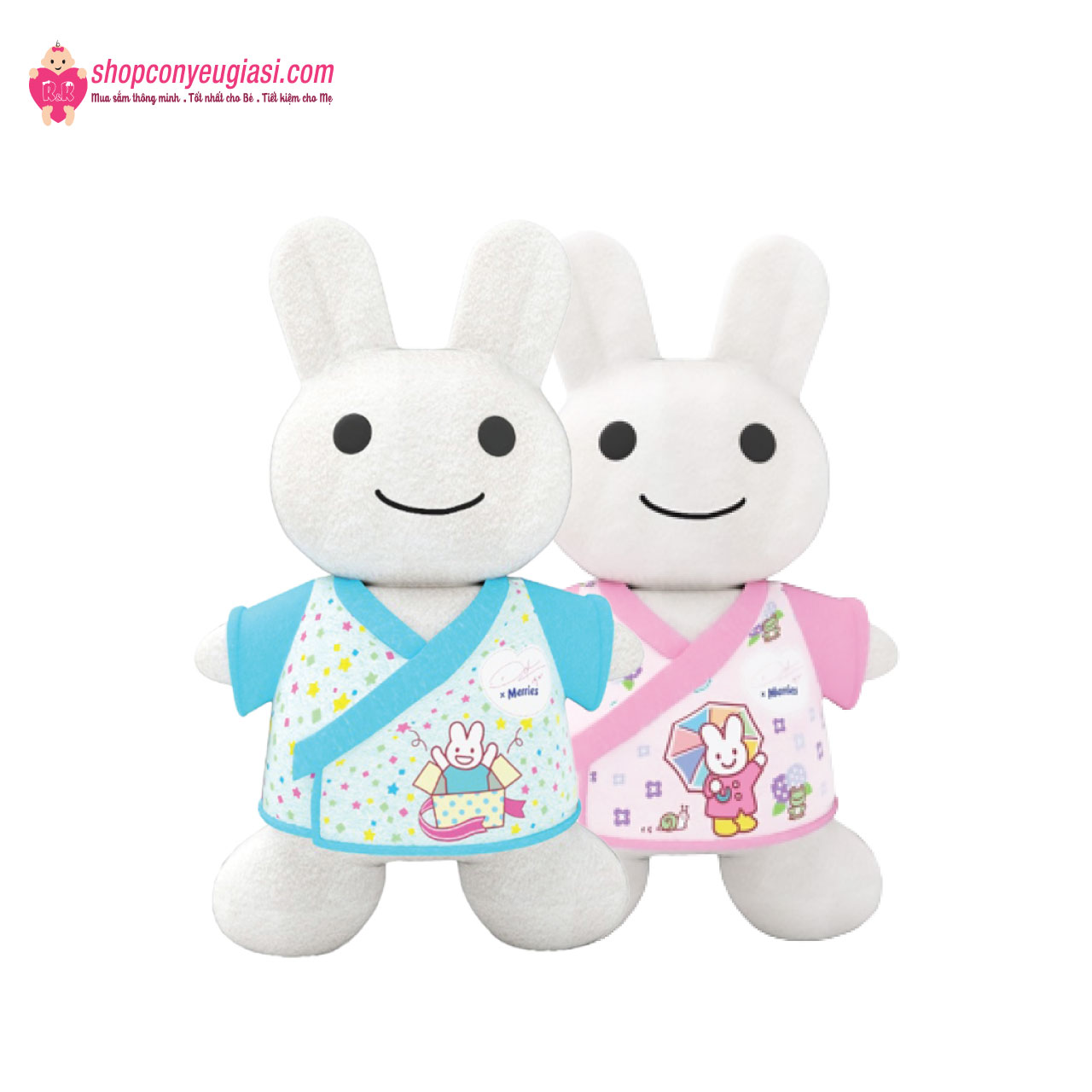 Gấu bông cho bé hình thỏ mặc Yukata - Merries