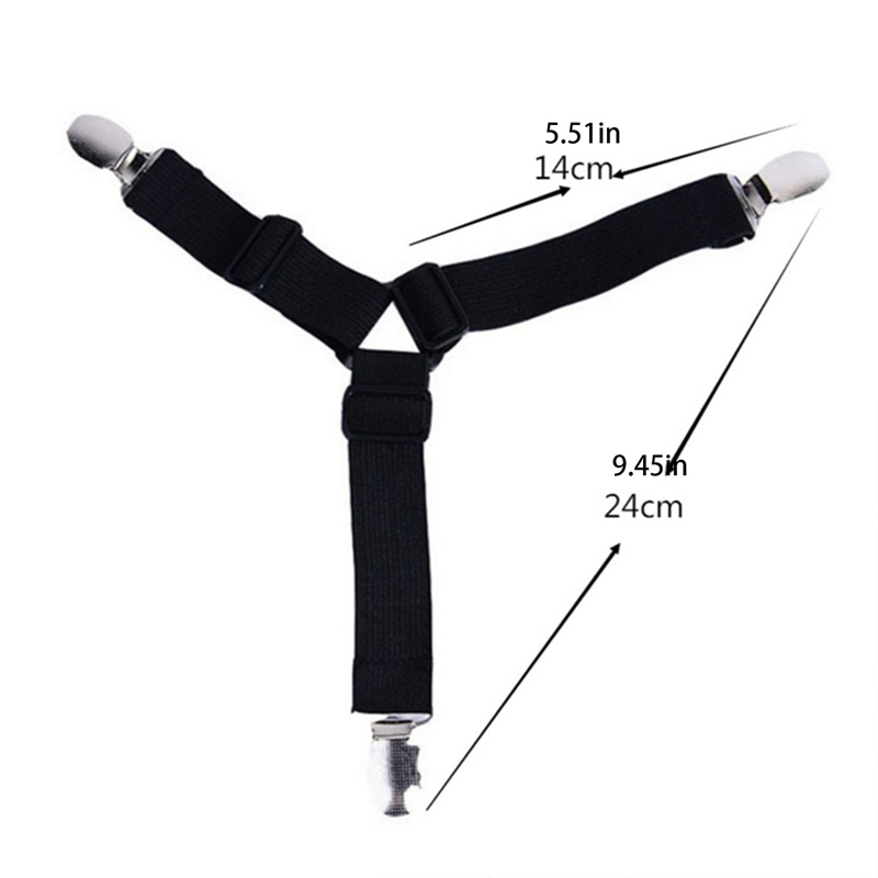 4Pcs Triangular Bed Sheet Fixing Clip Adjustable Sheet Clip Sheet Buckle Sheet Holder