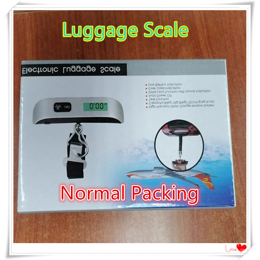 Digital LCD Electronic Luggage Scale 50kg/110lb Portable Hanging Weight