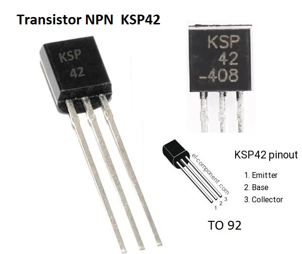 Transistor NPN KSP42 set 4 con