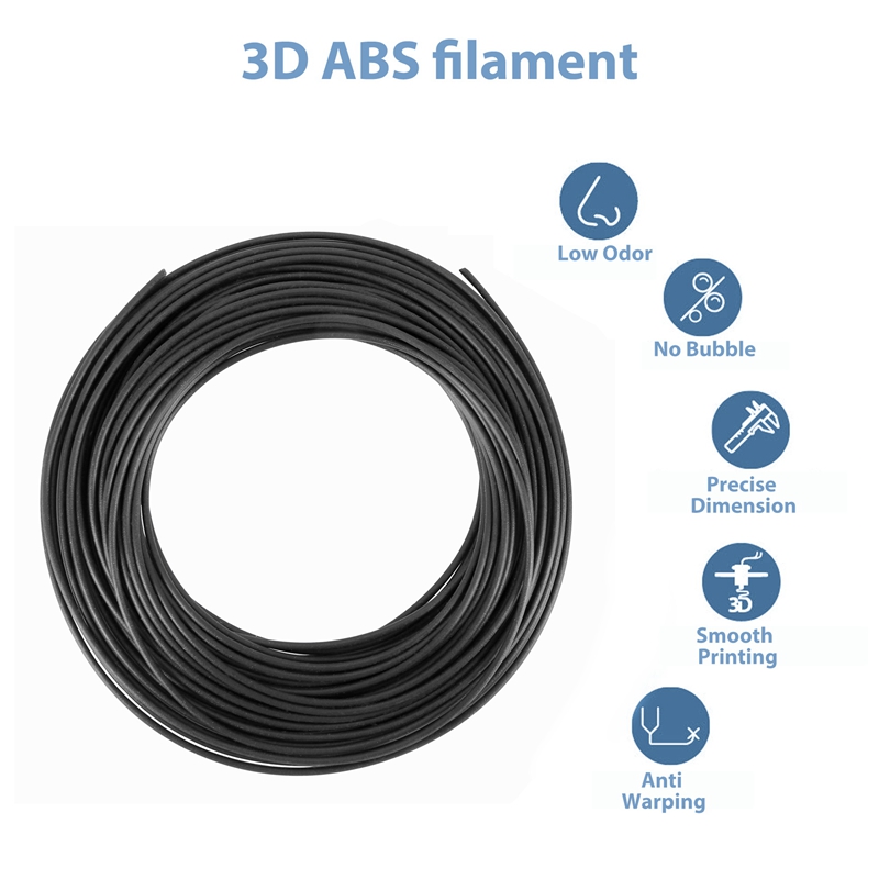 10M ABS 3D 1.75mm Printer Filament for 3D Scribble Pen Printers