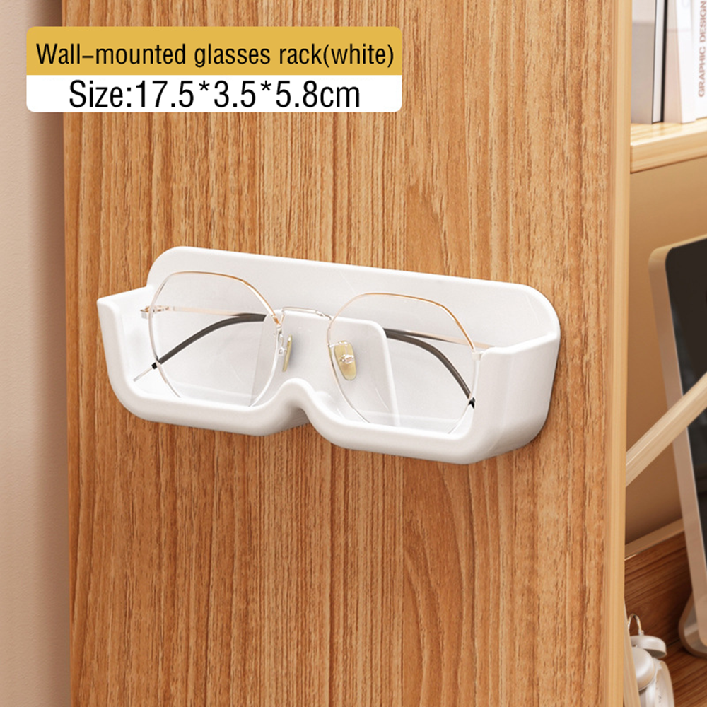 Glass Display Cabinet Glasses Storage Box Wall Mounted Sunglasses Storage Rack