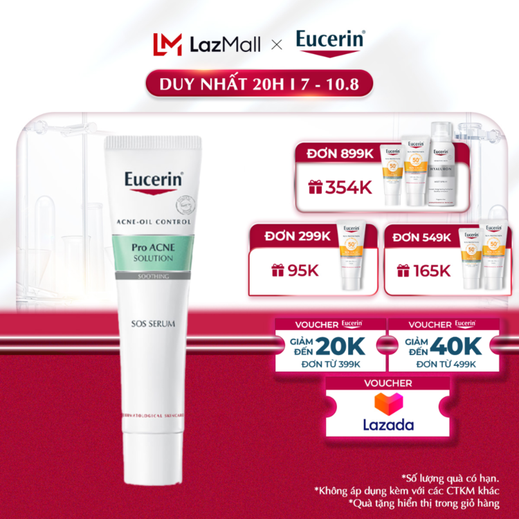 Tinh chất dưỡng cho da mụn Eucerin® DermoPure Clinical SOS Serum 40ml/10ml