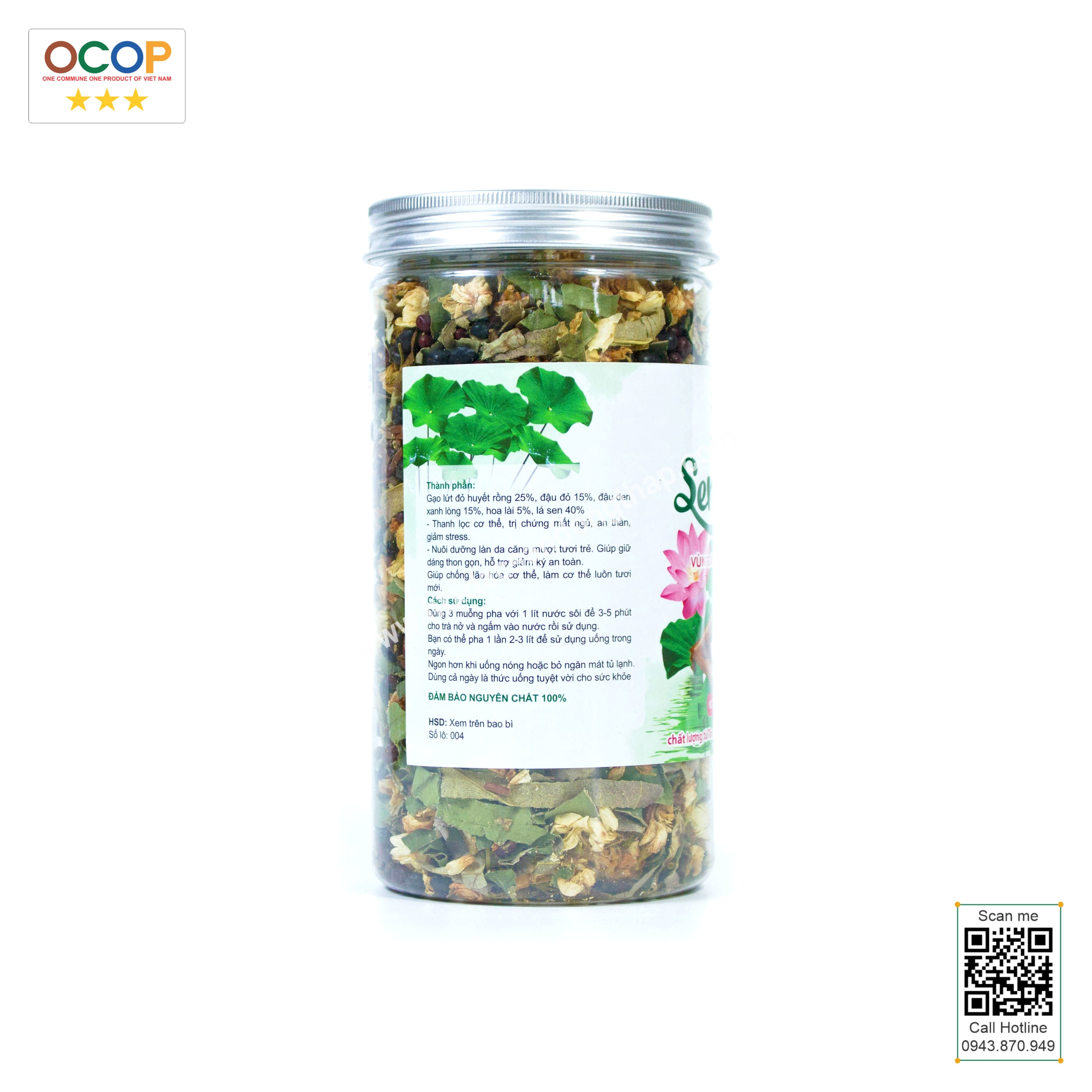 Sen trà - 500g - Ba Tre (trà thảo mộc)