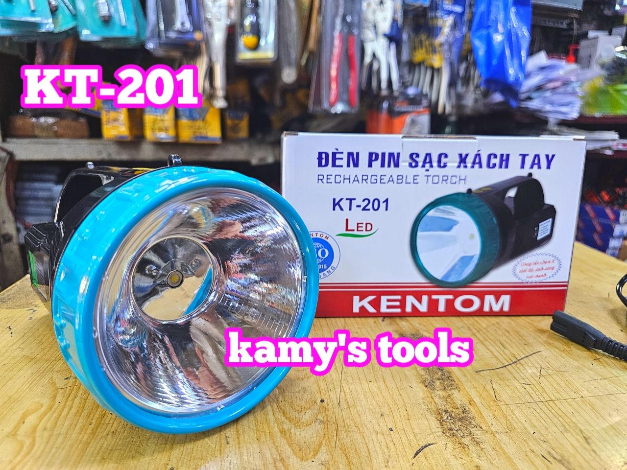 Đèn pin sạc Kentom KT-201